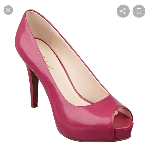 nine west pink pumps